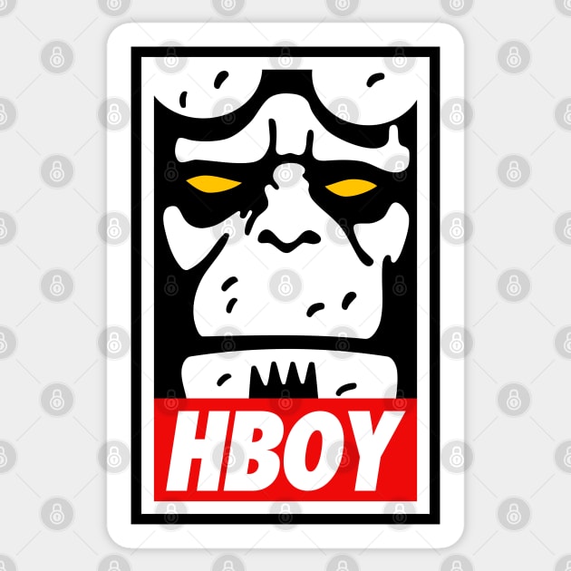 HELLBOY HBOY Sticker by ROBZILLA